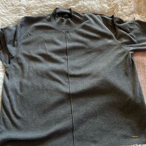 Tahari, short sleeve, gray sweater.  Approximately 22”x23”.  Asking-$11